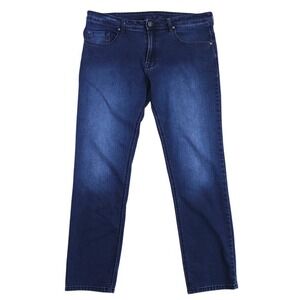 Buffalo David Bitton Men's 38x30 Jeans Dark Wash Stretch‎ Straight Fit Denim